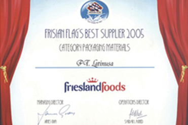 Frisian Flag Best Supplier kategori Packaging Material dari Frieslandfoods (2005)