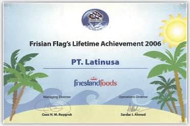 LifeTime Archievement dari  Frieslandfoods (2006)